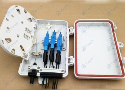 중국 케이블 안쪽에 연결된 FTTH 하락을 위한 실내 6개의 핵심 광섬유 쪼개는 도구 상자 6 항구 판매용