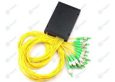 China 1 X 16 Fiber Optic PLC Splitter Good Interchangeability With FC APC Connector for sale