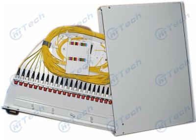 China Weiße Faser-Schalttafel der Farbefc, optische Schalttafel mit Zopf-Ausgang zu verkaufen