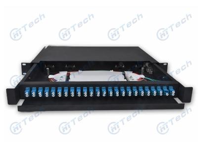 China Easy Operation 24 Port LC Fiber Patch Panel , Fiber Termination Panel With Adapter Plant for sale