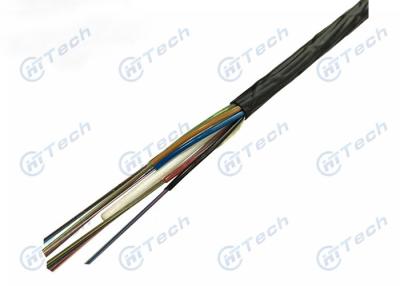 China Blown Micro Fiber Optic Cable Black Color 6-72 Cores With HDPE Outer Jacket for sale