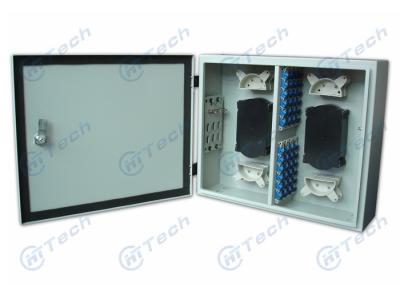 China 12-96 Cores Fiber Optic Distribution Box Cold Rolling Steel Material 48 Ports for sale