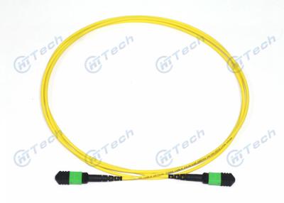 China Singlemode MTP Patch Cord 10G 40G MPO Fiber Jumper Durable ROHS Certificated for sale