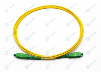 China Simplex Duplex Singlemode Fiber Optic Patch Cord SC APC Ceramic Ferrule Inner for sale