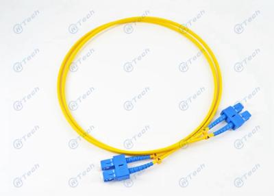 Cina Perdita di inserzione a fibra ottica del connettore 0.3dB del PC dello Sc del cavo di toppa del duplex giallo di colore in vendita