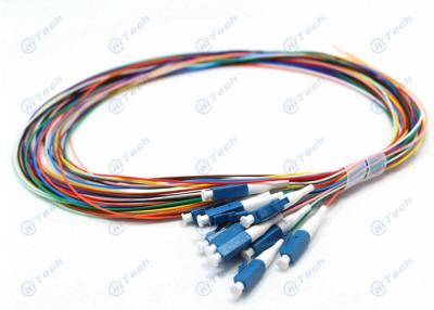 China 12 Cores Fiber Optic Pigtail , Durable LC Fiber Optic Patch Leads Without Jacket for sale