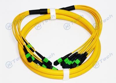 China Male Type MPO MTP Patch Cord , 72 Cores MPO Fiber Jumper Singlemode IEC Standard for sale