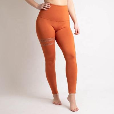 China Breathable Custom Soft Stretch Fabric Workout Leggings For Ladies Fitness Plus Size Womens Yoga Leggings for sale