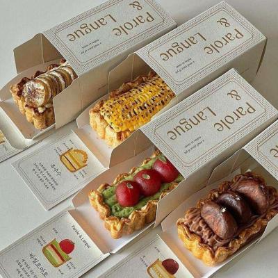 China Recyclable Disposable Fresh Packaging Sushi Box Food Boxes With Transparent Windows Cookie Packaging Box for sale