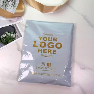 China Strong Adhesive Custom Logo white black Bags Poly Custom Mailers Mailing Shipping Plastic Biodegradable Compostable Mailer Bag for sale