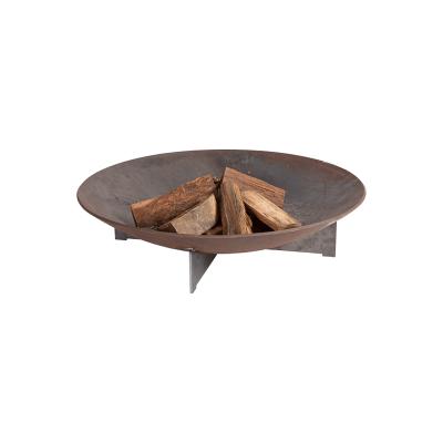 China High Quality Low Price Corten Steel Wood Burning Stocked Pit Bbq Garden Big Fire for sale