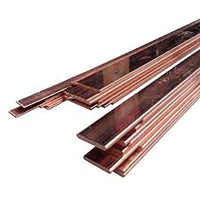 China 110 Industrial Pure Copper Busbar 19.05x3.18 99.99% Copper Flat Bar 18650 Pure Copper Flat Bus Bar for sale