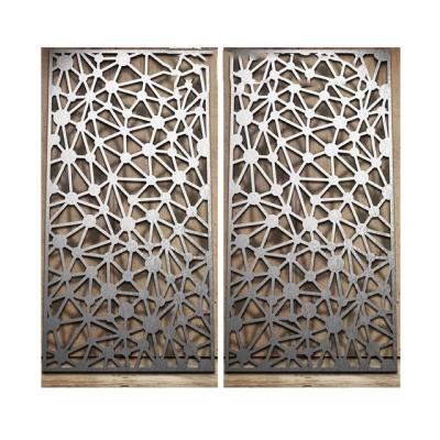 China Easily Assembled Lightweight Garden Metal Panels Decorative Exterior / Laser Cut Screen Designs for sale