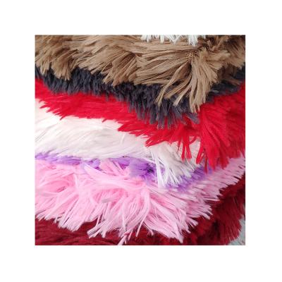 China Kingcason Custom Color PV Breathable Hot Selling Long Hair No Pilling Fabric For Clothes Cover for sale