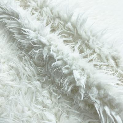 China Morden Kingcason Factory Direct Sale One Side Brush Thick 100% Polyester Faux Fur Fabric For Apparel Or Blanket for sale