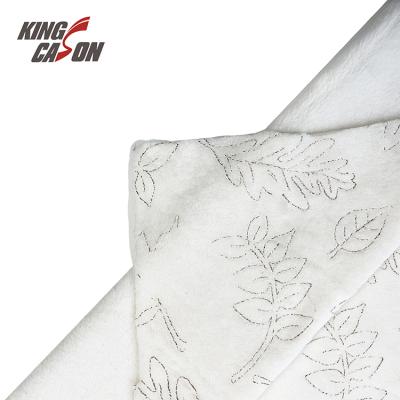 China New Style Breathable Wholesale Kingcason Luxury Skin-Friendly Super Soft Stamping Hot Silver Fabrics For Living Room for sale