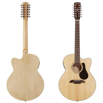 China Select cut solid music 12 strings sitka STENNA acoustic electric guitar for sale