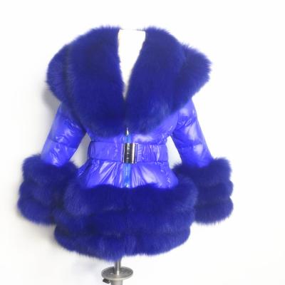 China Winter Warm Anti-wrinkle Kids Coat Puffer Kid Casual Fox Fur Fluffy Jacket For Oversized Kids for sale