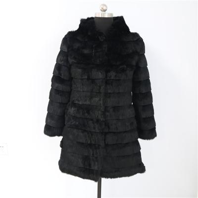 China Warm Breathable Winter Women Rabbit Fur Coat Ladies Fur Coat Women's Jackets for sale