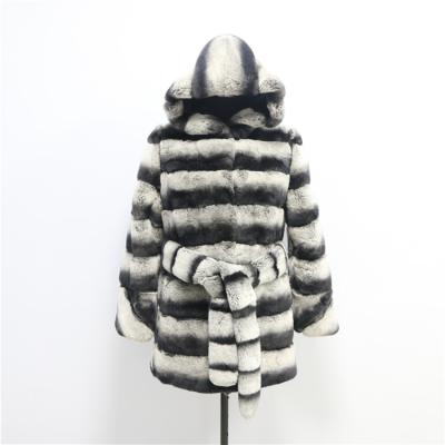 China Breathable Chinchilla Fur Coat Jacket Luxury Ladies Real Fur Coat Man-mand Real Fur Coat for sale