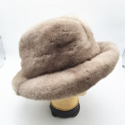 China Custom Logo COMMON Korea Styles Mink Fur Hat Woman Fur Cap Mans Fur Hat for sale