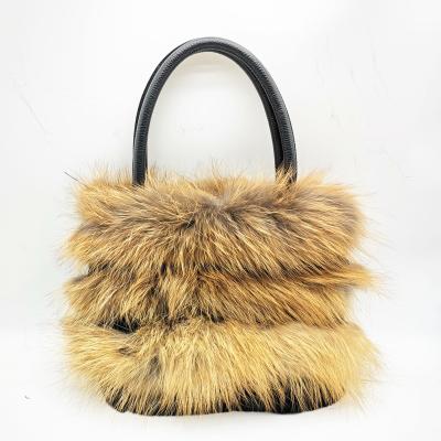 China Designer Winter Fur Bags Women Handbags for sale