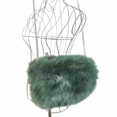 China Fashion 2in1 Real Fox Fur Hand Warmmer Fox Fur Shoulder Bag Women for sale