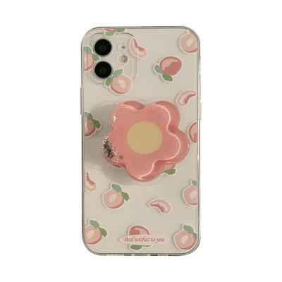 China Cartoon Summer Peach 12 Mobile Phone Shell For iPhone iphone12pro 11 Cool Protective Case With Applicable Max Support 8 xs for sale