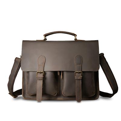 China Japan and South Korea vintage briefcase large eco-leather laptop bag for men genuine leather avocado backpacks for sale