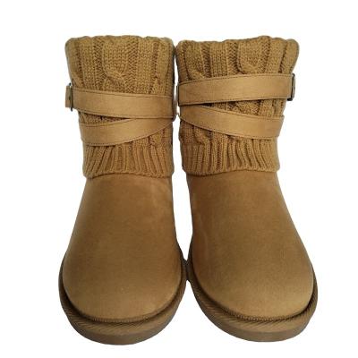 China Fashion Trend 2023 Outdoor Modern Minimalist Atmosphere Non-Slip Suede Plush Upper Women'S Snow Boots for sale