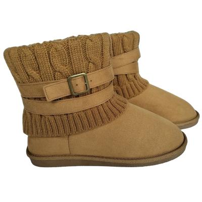 China Fashion Trend Wholesale Latest Furry Plush Mid-Calf Outdoor Warm Women Shoes Winter Snow Boots For Rainy Day for sale