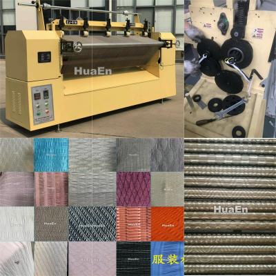 China Changzhou HuaEn fabric viscous fabric viscous textile shawl zj816 fir velvet scarf pleated fabric/leather pleated machine/smocking for sale