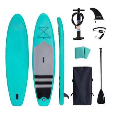 China Unisex SUP Board 3.2m Greenish Board Comic Inflatable Paddle Board Beginner Paddle Board Water Skis for sale