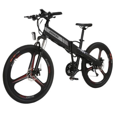 China Aluminum alloy high carbon steel electric walker bicycle 48V lithium-ion electric bike mountain battery cross-country shift mountain bike for sale