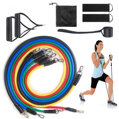 China Elastic Fitness Rope Home Fitness Equipment Strength Training Pectoral Muscles Resistance Bands Tube Set for sale