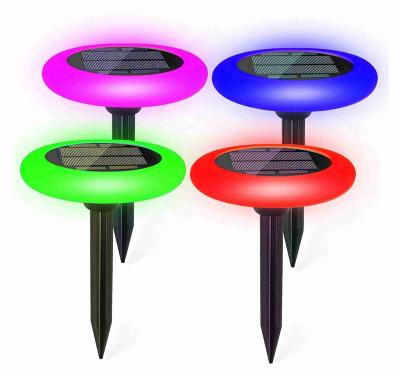 China Hot Sale Solar Powered Outdoor Garden Path Lighting/Lawn/In Villas/In Park Lights Cheap Custom Yard Garden Lamp Saucer for sale