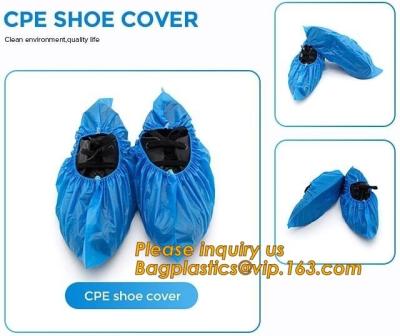 China PE material blue shoe cover cheaper disposable plastic shoe cover,Low Price plastic shoe cover medical,bagease bagplasti for sale