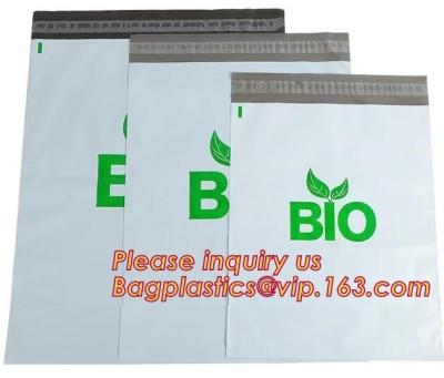 China Corn starch Plastic delivery envelopes compostable biodegradable mailing courier bags,2.4Mil heavy duty biodegradable an for sale