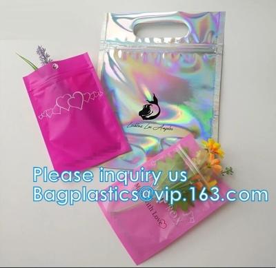 China mylar zipper bags Three side seal bags bags with clear front Spout pouches Plastic bag Paper products Pill packages for sale