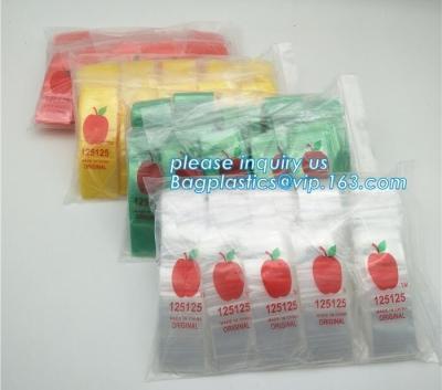 China 1212 Apple Mini Ziplock Baggies 17 Color Mix 100 Bags 1/2