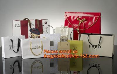 China High Quality And Fancy Customized Black Printed Luxury Gift Paper Shopping Bag for sale