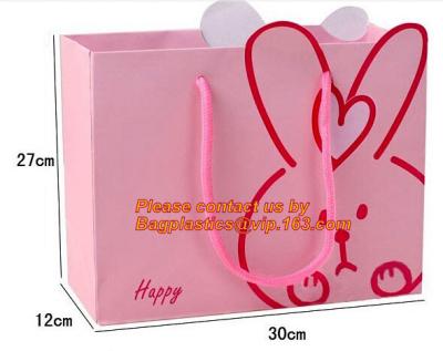 China luxury Custom color shopping paper carrier bag hot sale, OPP PET PVC colorful wedding candy gift paper bag, BRAND LOGO for sale