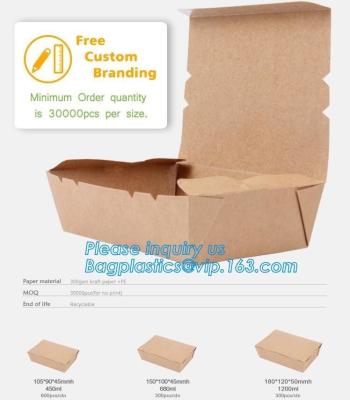 China Wholesales custom rectangle die cut packaging lunch food kraft paper corrugated mailer box,Takeout Food Packaging Kraft for sale