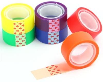 China printed stationery bopp printed packing tape for decoration,Stationery BOPP adhesive Tape Office Tape with SGS Certifica for sale