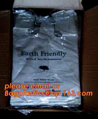 China T-Shirt Carry-Out Shopping Plastic Bags Most Popular Supermarket Size,Merchandise Bags Multi-Use Medium Size, Blue Plain for sale