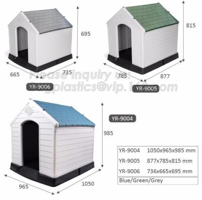 China waterproof pet house large insulated plastic dog house, plastic dog kennel, Dog Product Plastic Durable Pet Dog House for sale