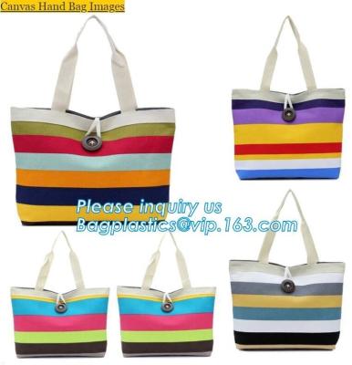 China new style black canvas tote bag custom cotton canvas bag gift shopping bag for promotion,Female bag custom stripe beach for sale