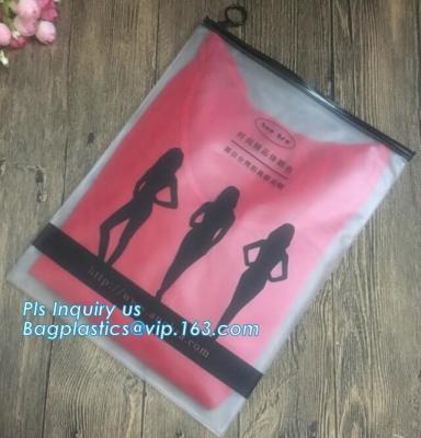 China underwear bra packaging slider ziplock bags, customized slider zipper bag, top slider zipper bag zipper silver foil garm for sale