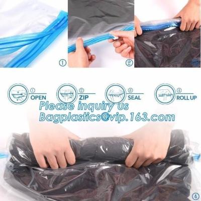 China PA ziplock space bag for travel, vacuum pack mattress bag, vacuum storage bags, vacuum quilt packing bags, biodegradable for sale