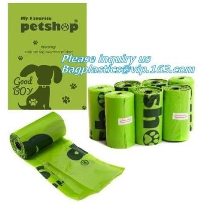 China pet supplies products biodegradable plastic compostable pet poop bags, Eco-friendly Compostable Pet Poop Bag for sale